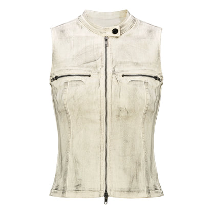 Belt Pleated Mini Skirt &amp; Tank Top Set