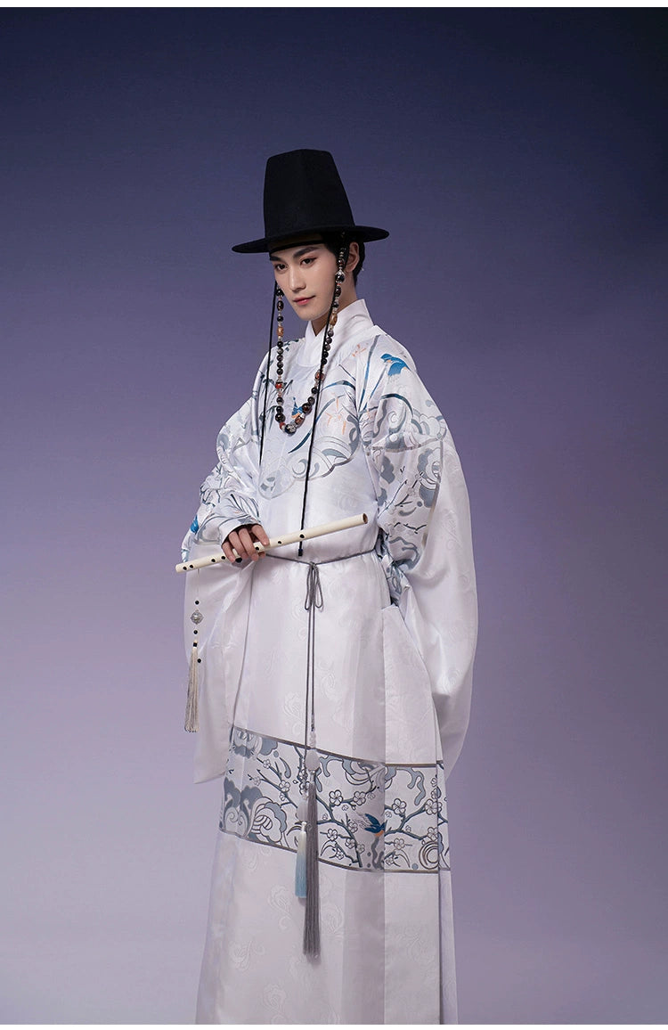 &quot;清熙&quot; Round-collar Robe Hanfu - CHINASQUAD