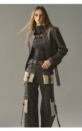 Suede Moto Jacket & Skirt Set - CHINASQUAD