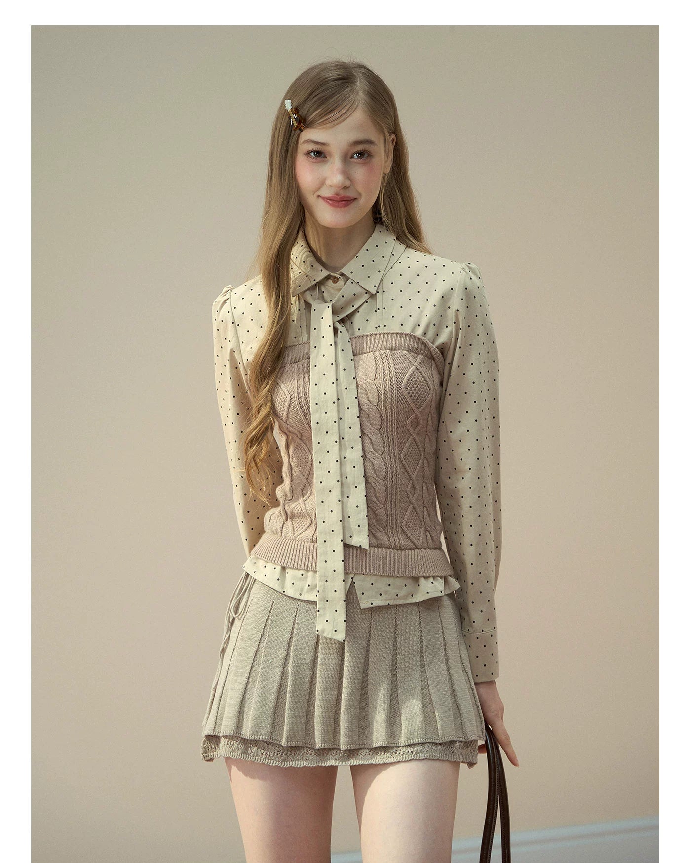 Polka Dot Preppy Shirt - CHINASQUAD