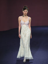 Lace Floral V-Neck Patchwork Hollow Dress - CHINASQUAD