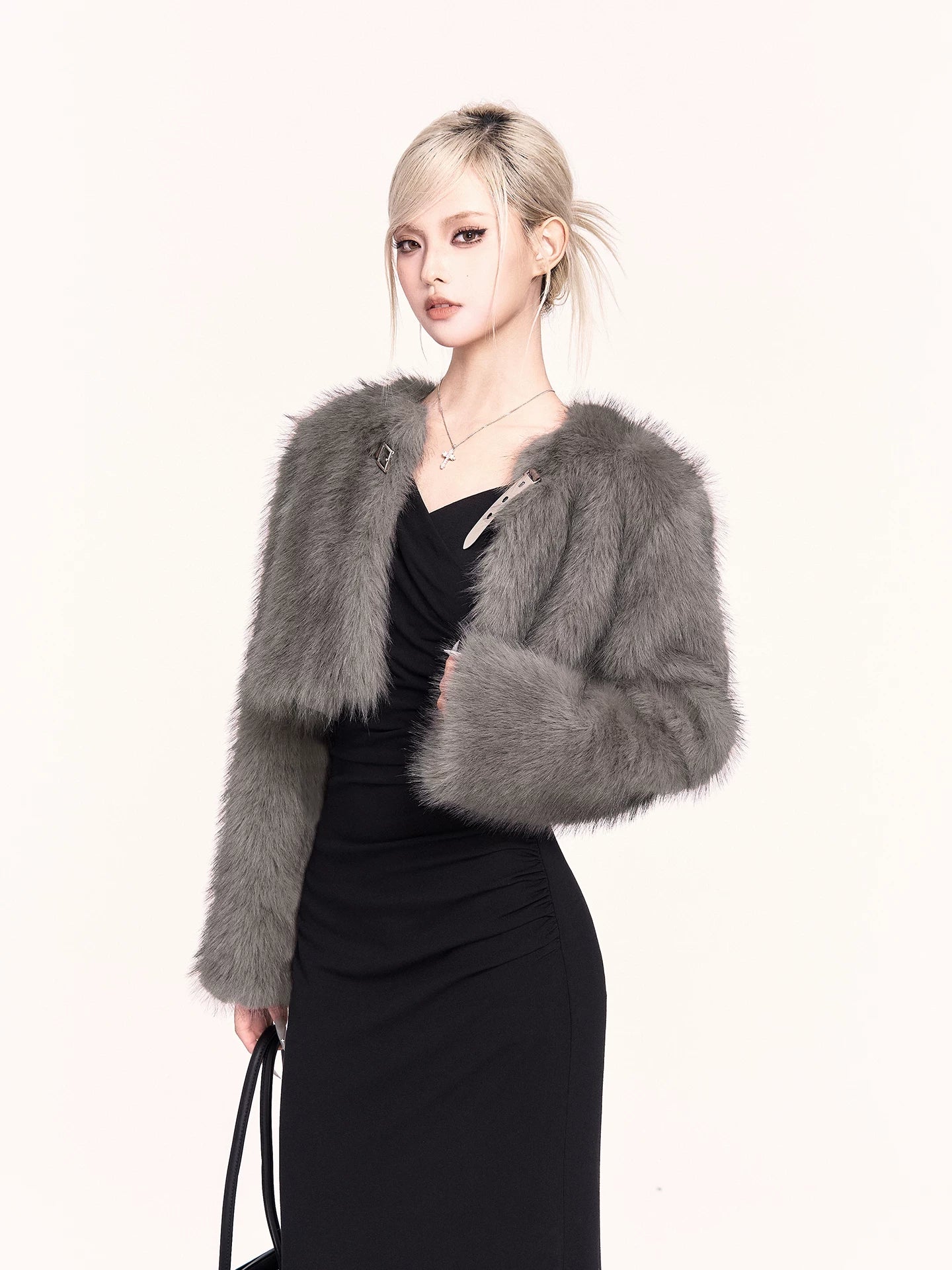 Faux Fur Cropped Jacket