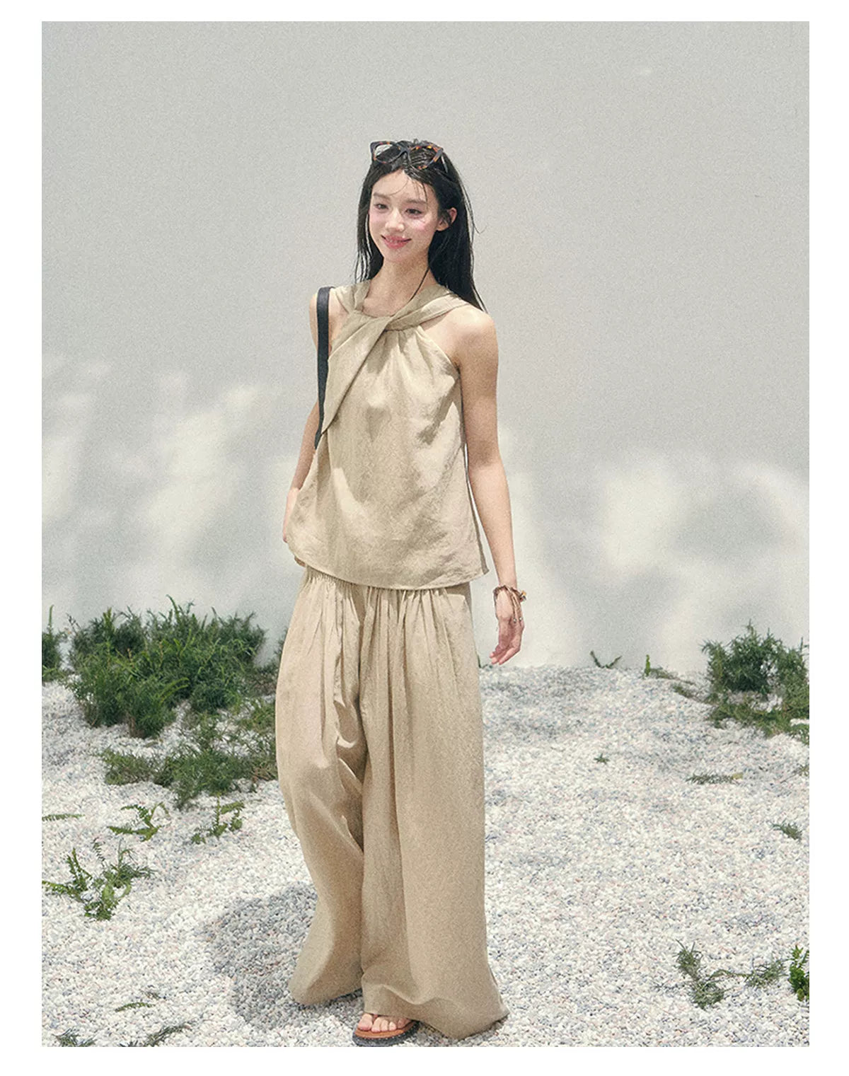 Soft Khaki Relaxed Set