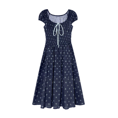 Navy Blue Long Dress / S