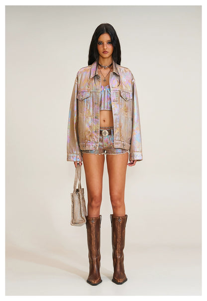 Wild Continent Handcrafted Oversized Denim Jacket