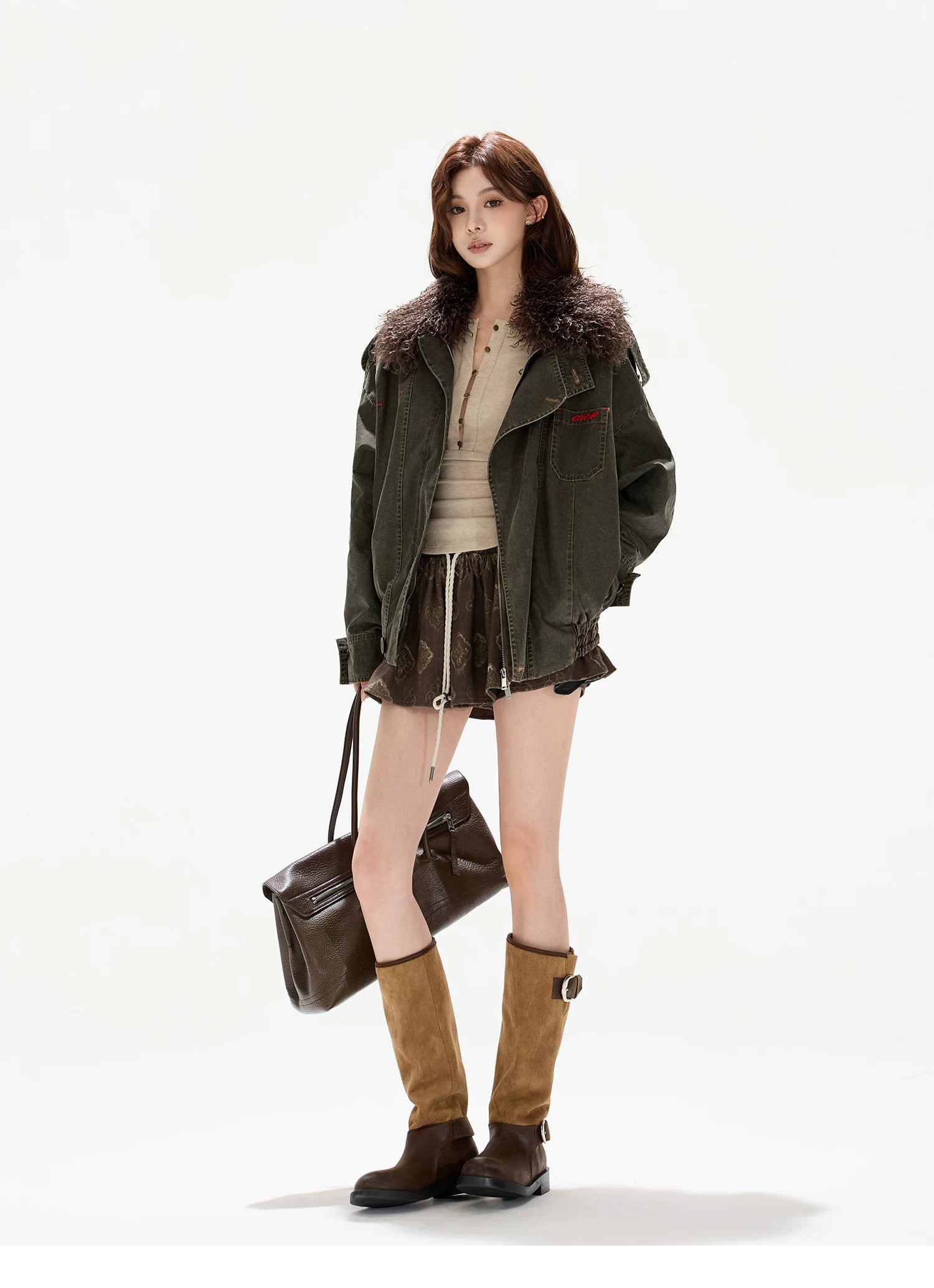 Vintage Heavy-Stitch Cotton Utility Jacket