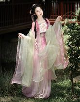 "桃花神"Tang-Dynasty Hanfu Set - CHINASQUAD