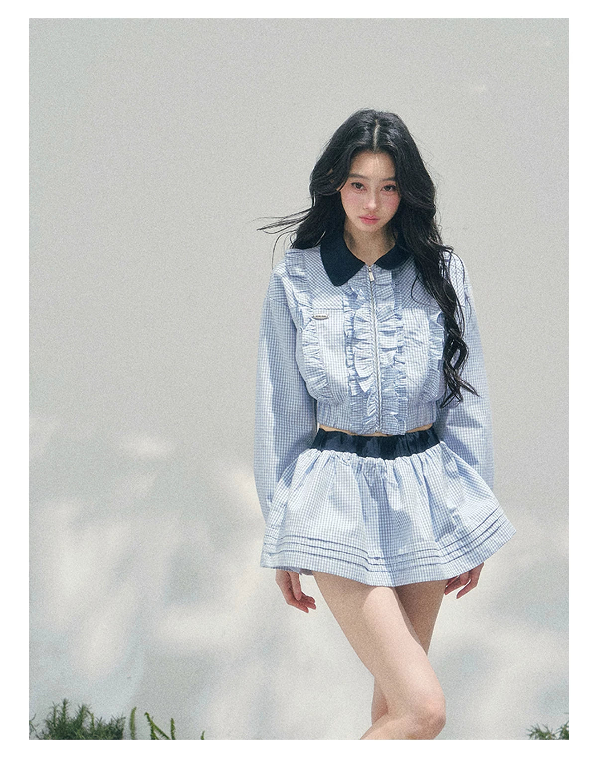 Preppy Check Cropped Set