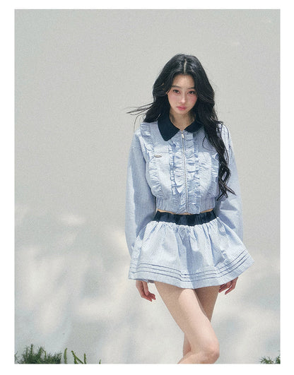 Preppy Check Cropped Set