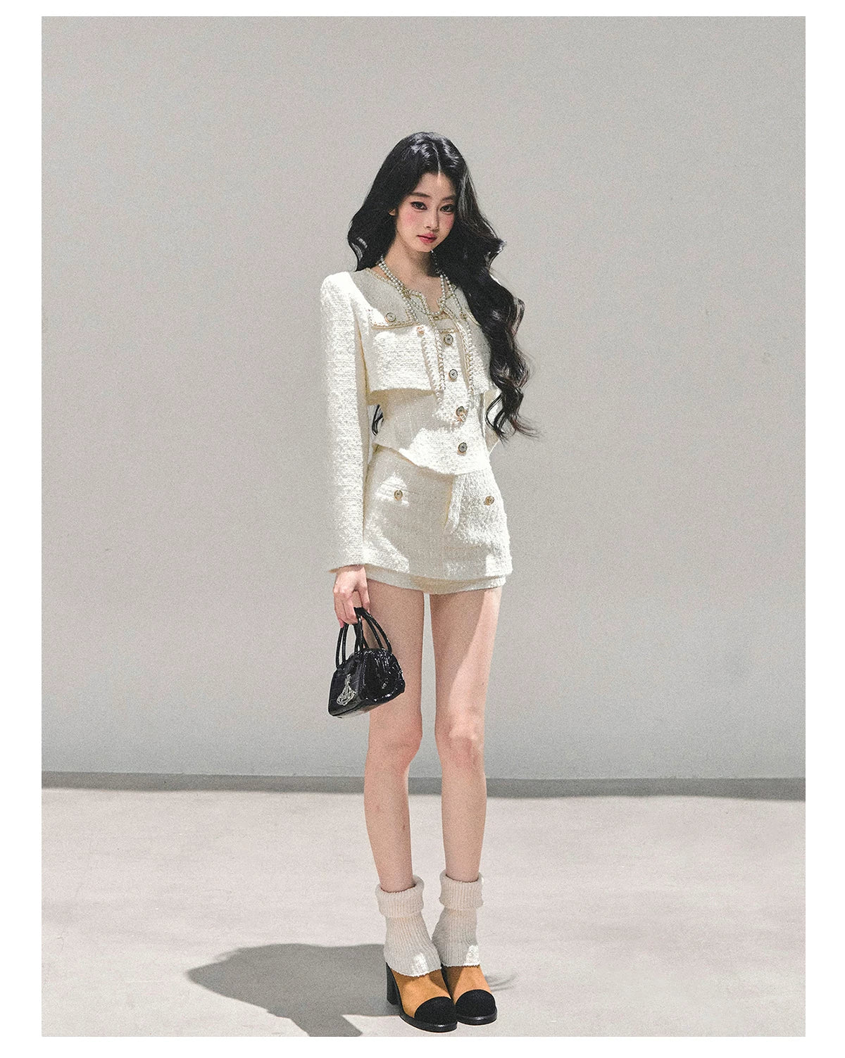 Tweed-Inspired Three-Piece Set