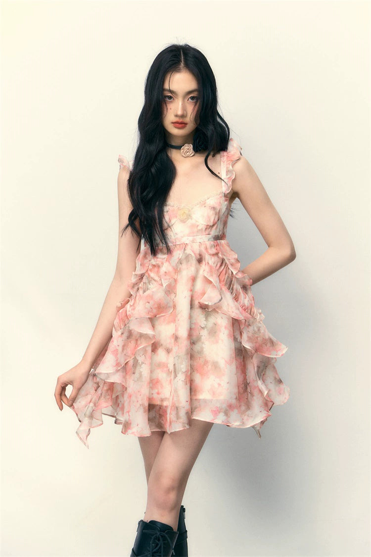 Pink Floral Dress