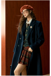 Tibetan Blue Wool Coat - CHINASQUAD