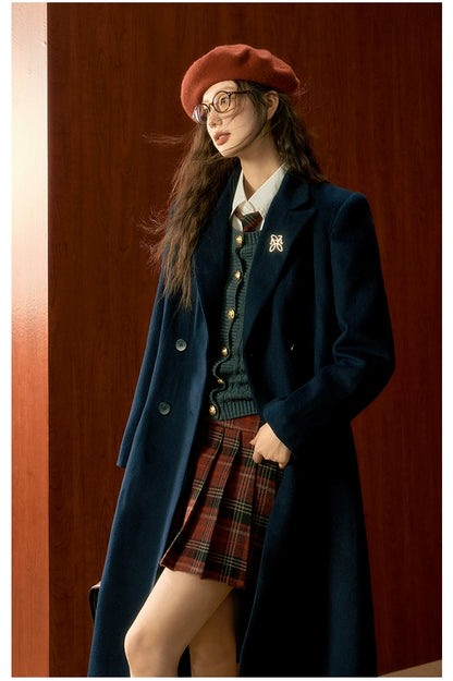 Tibetan Blue Wool Coat - CHINASQUAD