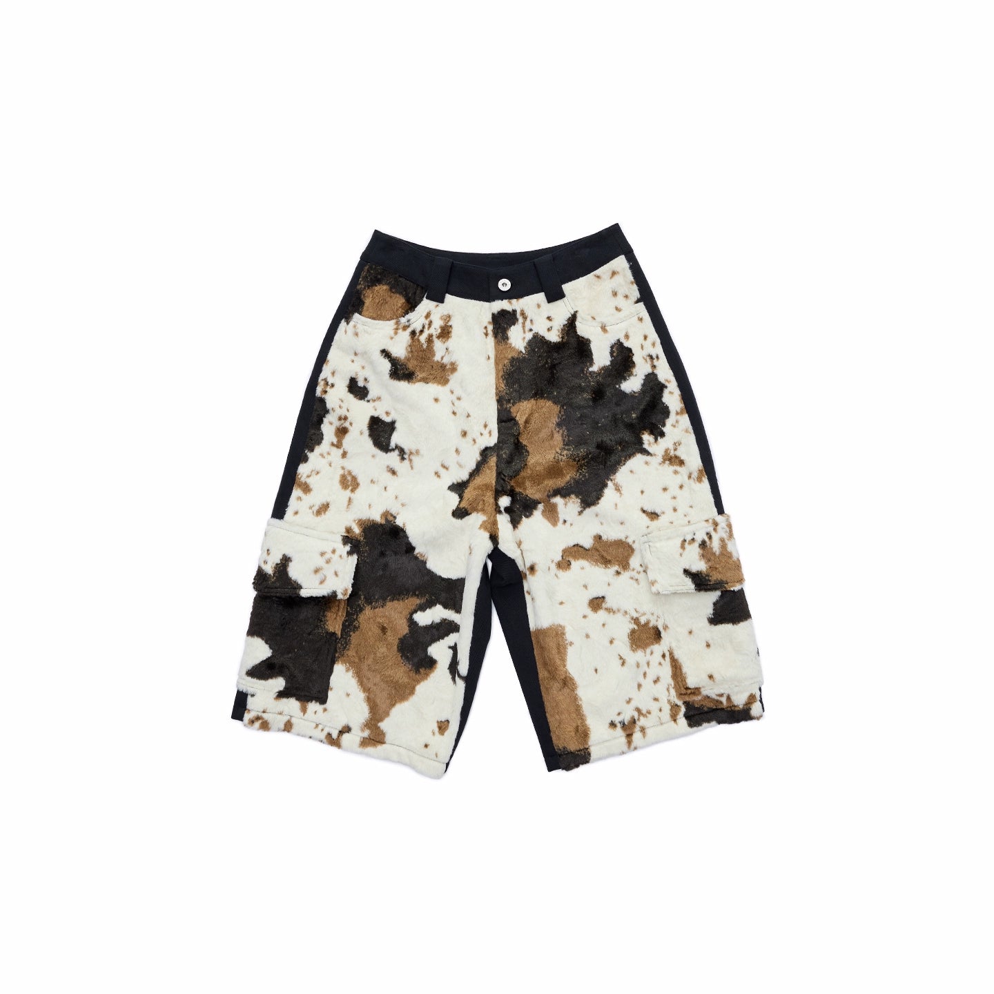 Patchwork Utility Culotte Shorts