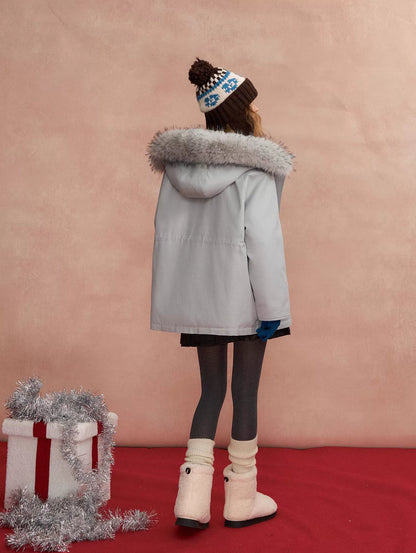 Hooded Utility Parka Puffer Down