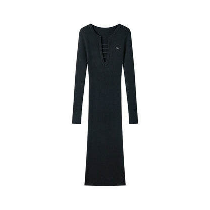 Trace Wool Blend Bodycon Dress