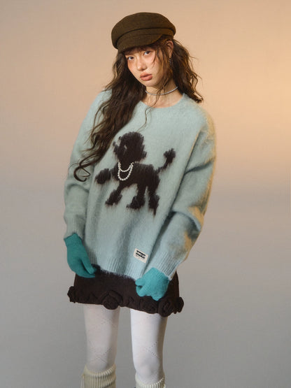 Playful Puppy Crewneck Sweater