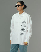 White Long-Sleeve Shirt - CHINASQUAD