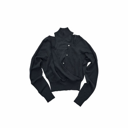 Cashmere Knit Vest Cardigan