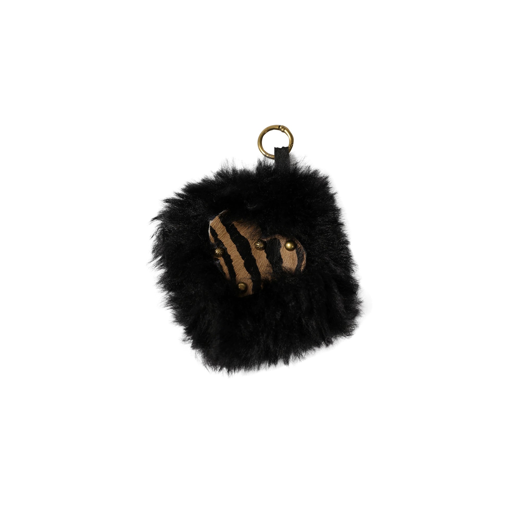 Leather Pony Hair Punk Shoulder Bag