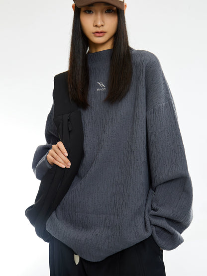 Texture Turtleneck Knitwear - CHINASQUAD