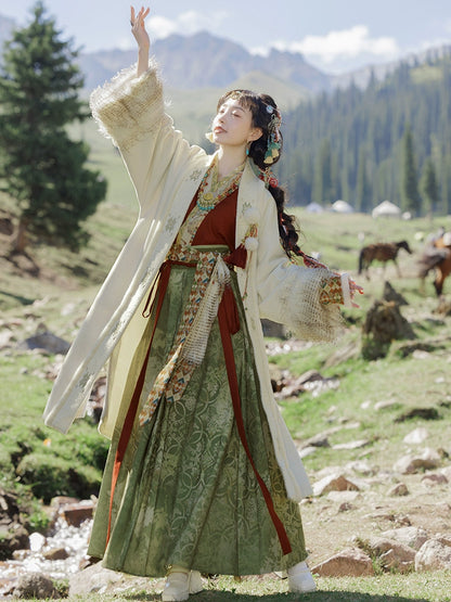 &quot;赤焰苍雪&quot; Modern Hanfu Set