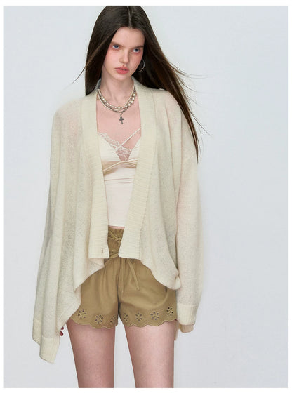 Double-Waistband Embroidered Straight Shorts