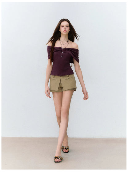 Deconstructed Detachable Layered Cargo Shorts Set