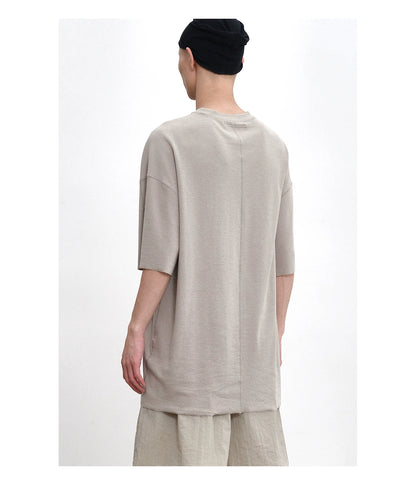 SS25 Linen-Blend Oversized T-Shirt