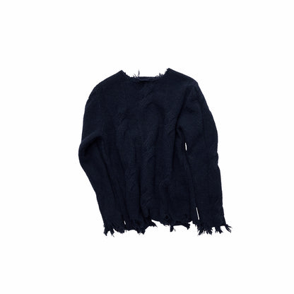 Wool-Blend Textured Oversize Sweater