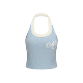 Logo Kniited Halter Tank Top - CHINASQUAD