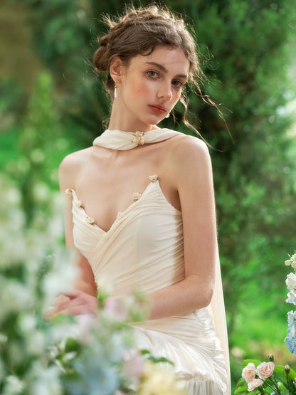 French Romantic Strapless Couture Gown