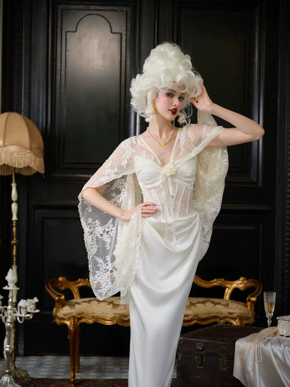 Magic Enchantment Satin Corset Wedding Dress