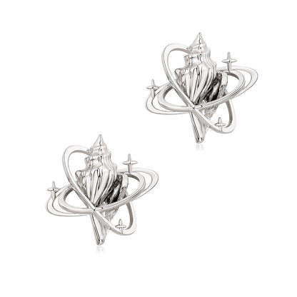 Seashell Star Stud Earrings