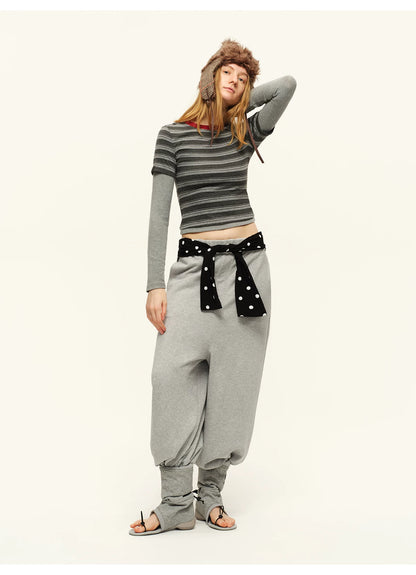 Hooded Sweatshirt &amp; Wide-Leg Sweatpants Set
