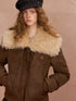 SOMESOWE Sailor Faux Leather Down Jacket – view 4