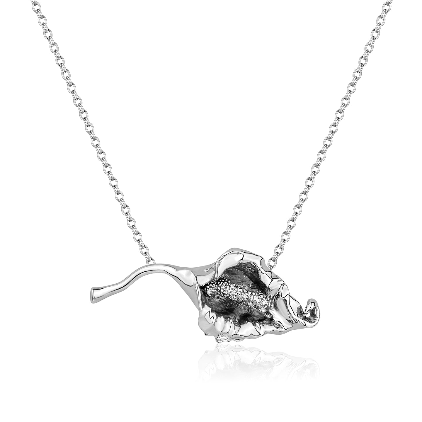 Minimalist Floral Collarbone Chain Necklace