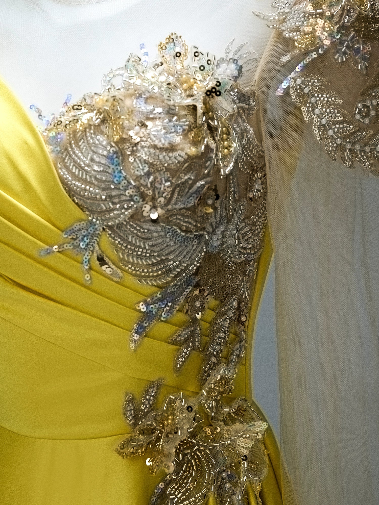 Golden Westwing Embroidered Couture Gown