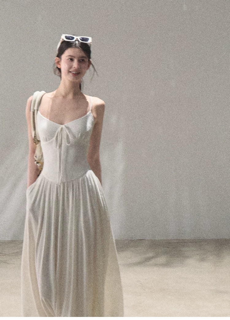 Passing Flower Shop Jacquard Backless Dress
