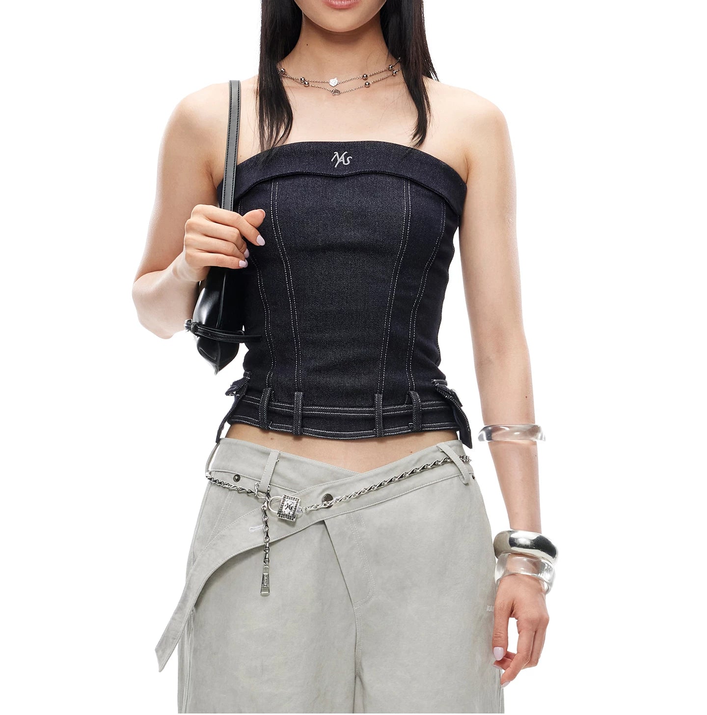 Raw Denim Blue Bandeau