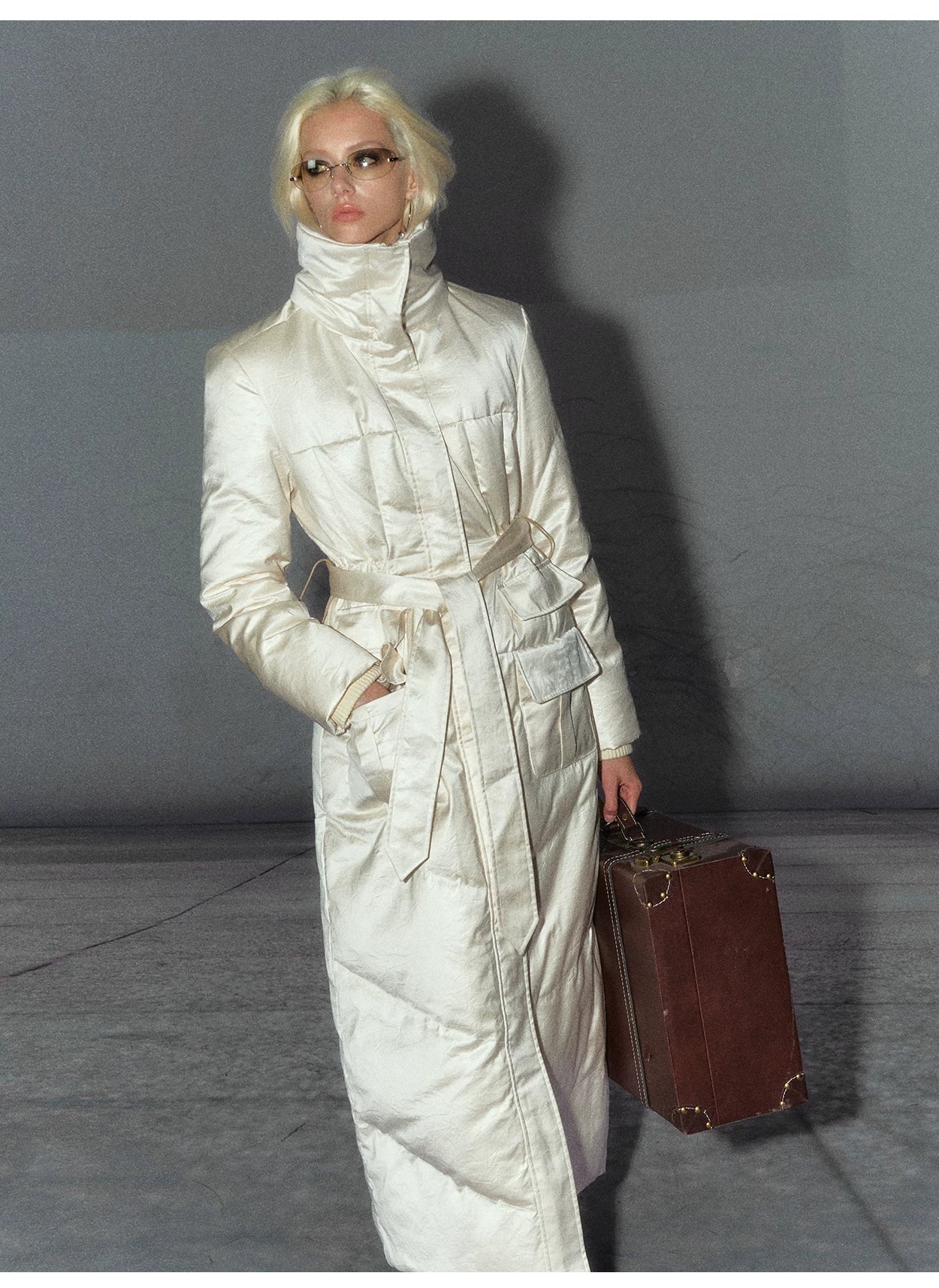 White Duck Down Puffer Coat