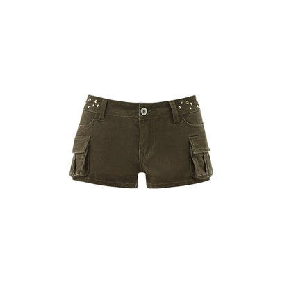 Studded Low-rise Shorts