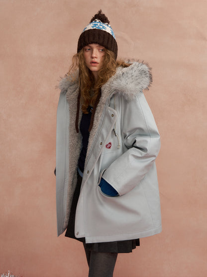 Hooded Utility Parka Puffer Down