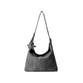 Oversized Woven Suede Tote Shoulder Bag ECODAY