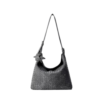 Oversized Woven Suede Tote Shoulder Bag ECODAY