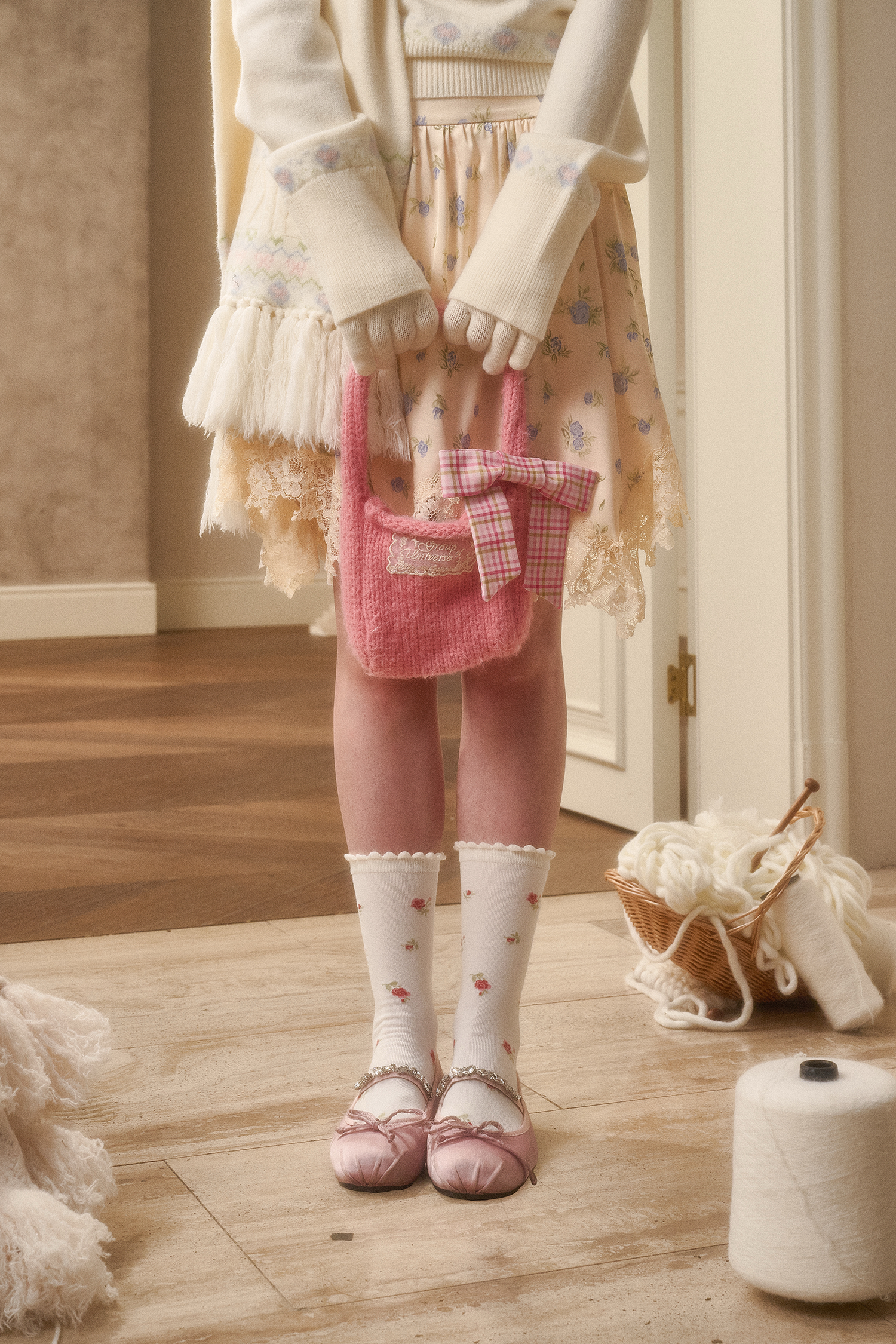 Cosagach Floral Knit Cardigan &amp; Bottoms Set