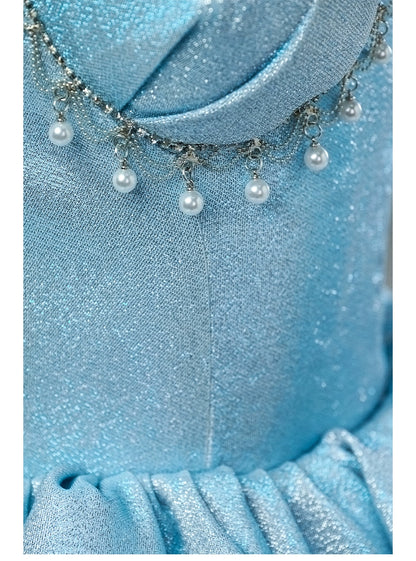 DXI Iridescent Cascade Couture Gown