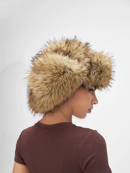 Fur Ushanka Ear-Flap Winter Hat