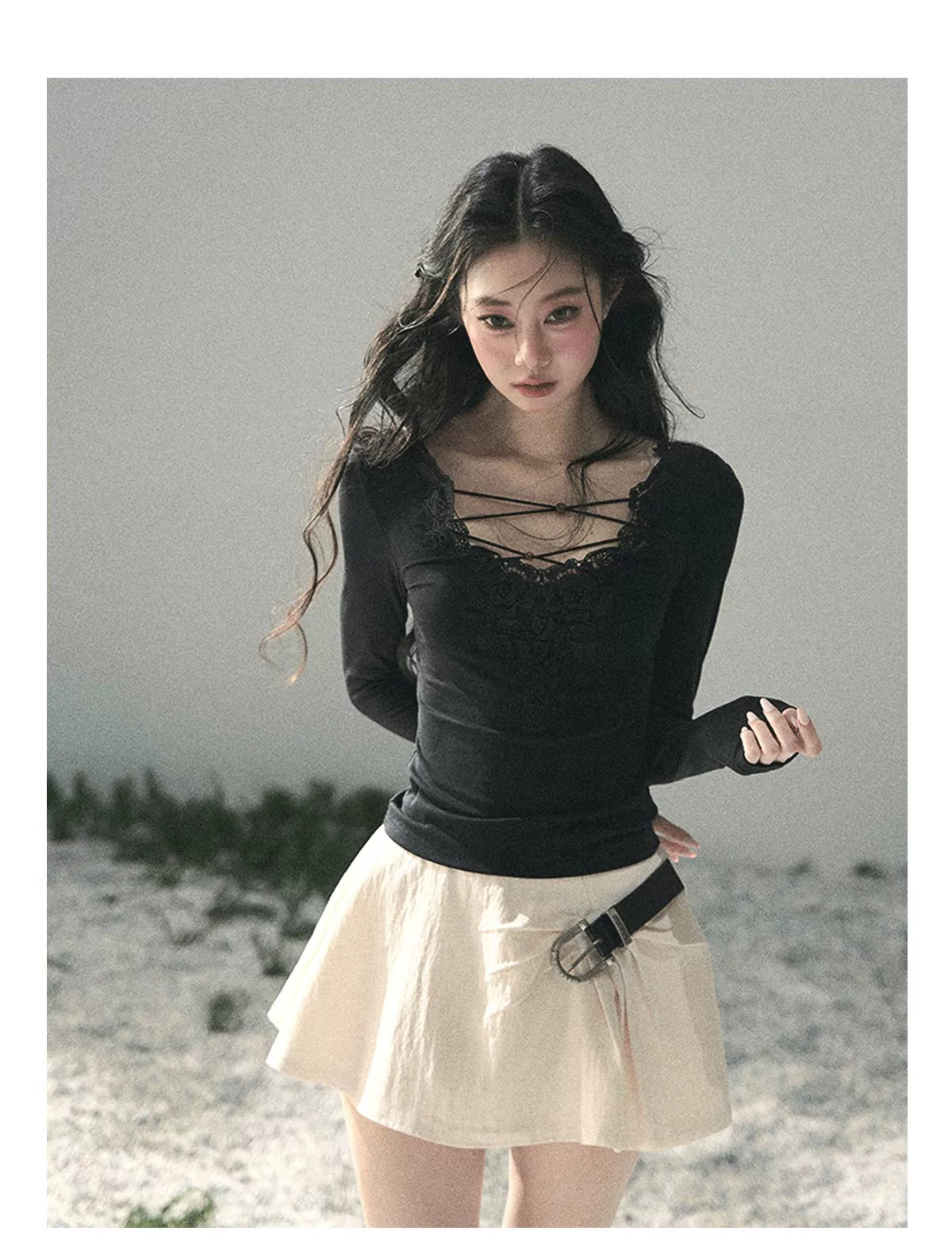 Wind Chimes Corridor A-Line Skirt