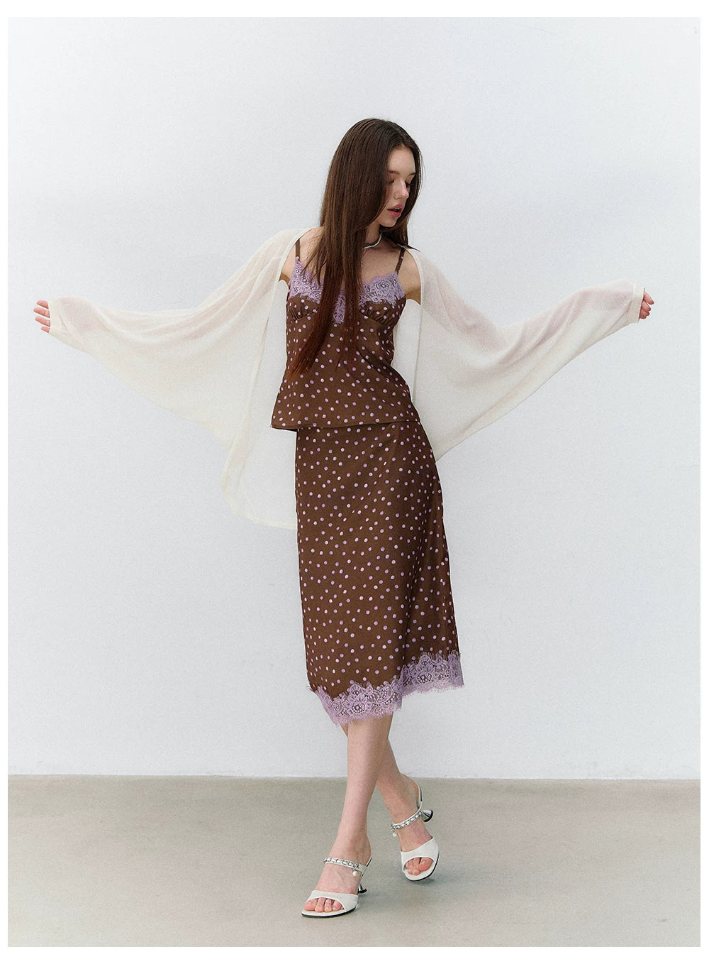 Lightweight Semi-Sheer Acetate Knit Cardigan